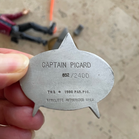 Captain Picard Star Trek Action Figure & Pewter Figurine - Picture 7 of 7